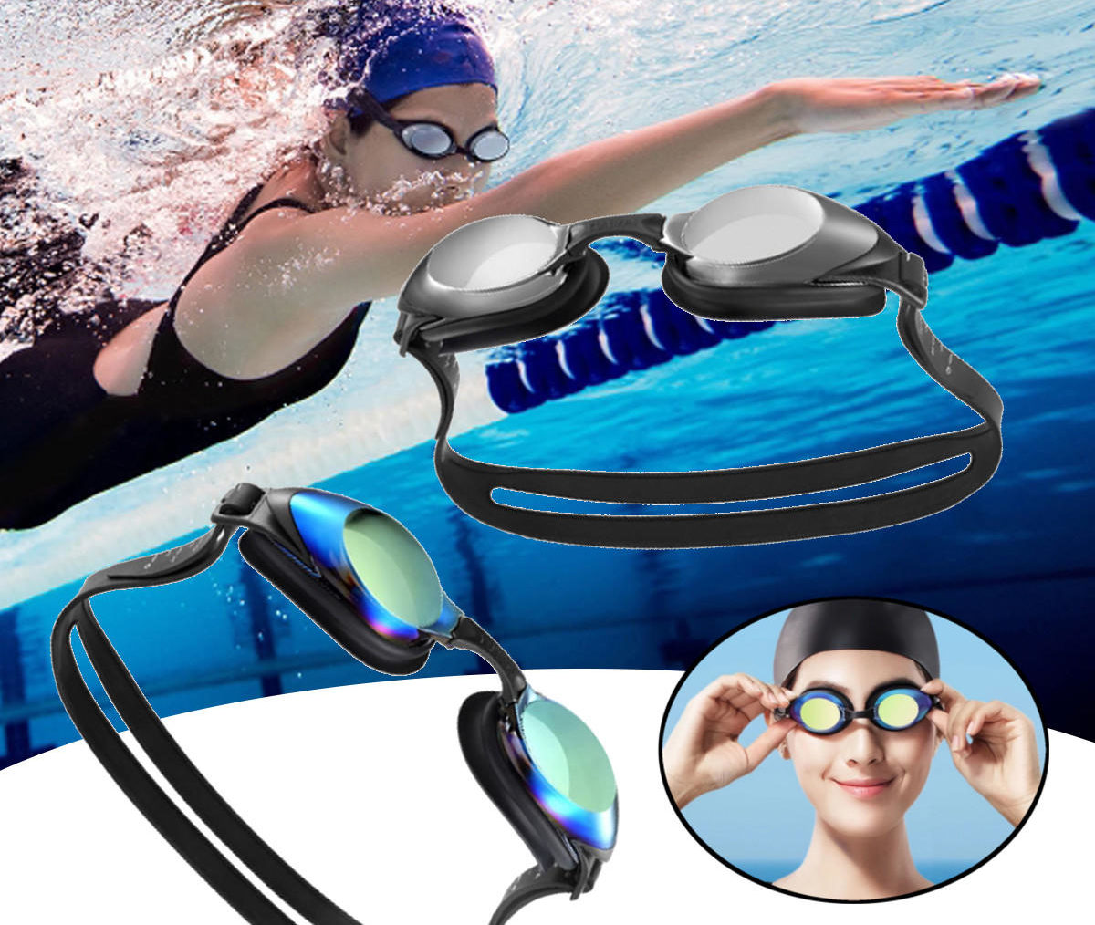 Как выбрать очки для плавания в бассейне взрослым и детям